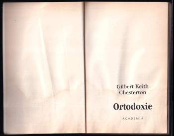 G. K Chesterton: Ortodoxie