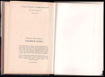 Günther Weisenborn: Osamělé stádo