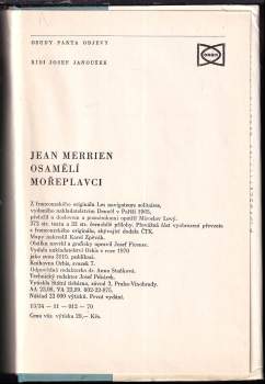 Jean Merrien: Osamělí mořeplavci