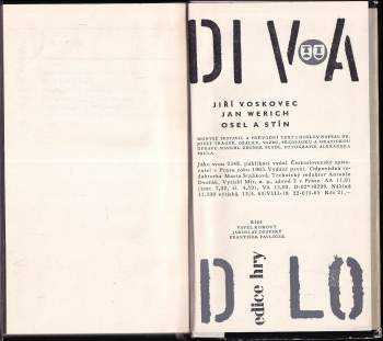 Jan Werich: Osel a stín