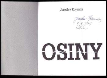 Jaroslav Kovanda: Osiny