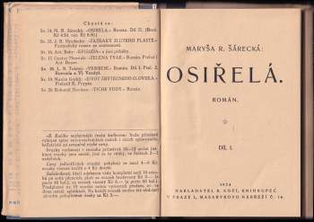 Maryša Šárecká-Radoňová: Osiřelá