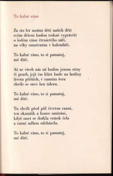 Jaroslav Seifert: Osm dní