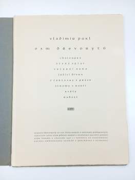 Vladimír Pukl: Osm dřevorytů