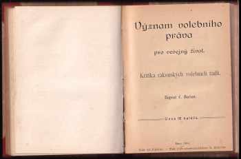Tomáš Garrigue Masaryk: KOMPLET 8X Úvod do sociální energetiky + Život venkova + Význam volebního práva pro veřejný život + Národ a půda + Národ, právo a stát + Ethika mezinárodních styků + Osm hodin práce + Vlastenectví a socialismus