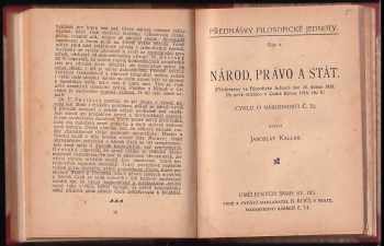 Tomáš Garrigue Masaryk: KOMPLET 8X Úvod do sociální energetiky + Život venkova + Význam volebního práva pro veřejný život + Národ a půda + Národ, právo a stát + Ethika mezinárodních styků + Osm hodin práce + Vlastenectví a socialismus