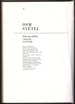 Leo Pavlát: Osm světel