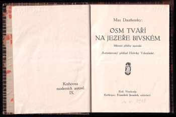 Max Dauthendey: Osm tváří na jezeře Bivském