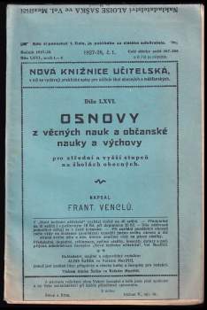 Osnovy z věcných nauk a občanské nauky a výchovy pro střední a vyšší stupeň na školách obecných