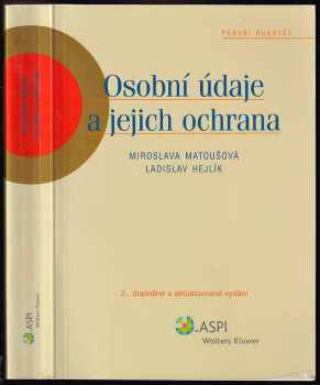 Miroslava Matoušová: Osobní údaje a jejich ochrana