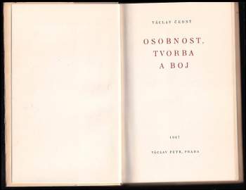 Václav Černý: Osobnost, tvorba a boj