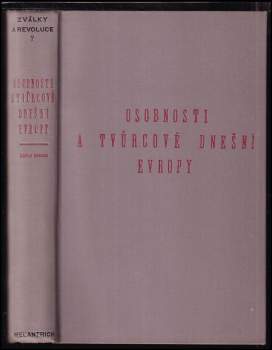 Carlo Sforza: Osobnosti a tvůrcové dnešní Evropy