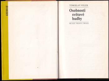 Tomislav Volek: Osobnosti světové hudby