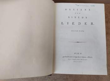 Michael Denis: Ossians und Sineds Lieder 3 sv.