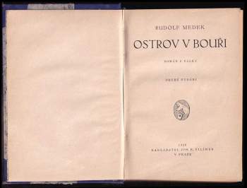 Rudolf Medek: Ostrov v bouři