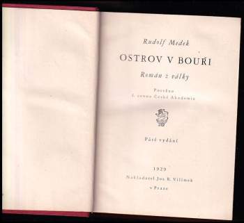 Rudolf Medek: Ostrov v bouři