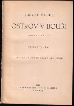 Rudolf Medek: Ostrov v bouři