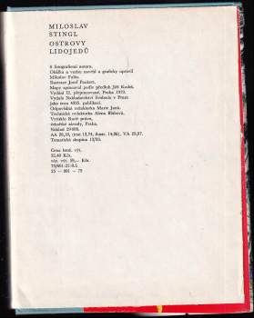 Miloslav Stingl: Ostrovy lidojedů