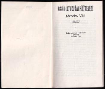 Miroslav Vild: Osud byl mým přítelem