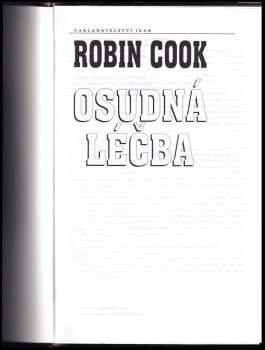 Robin Cook: Osudná léčba