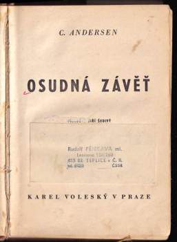 Carno Andersen: Osudná závěť