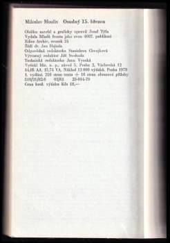 Miloslav Moulis: Osudný 15. březen
