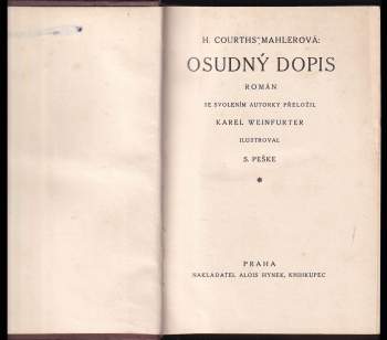 Hedwig Courths-Mahler: Osudný dopis