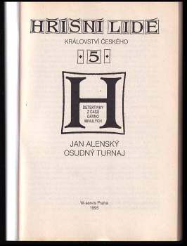 Jan Alenský: Osudný turnaj