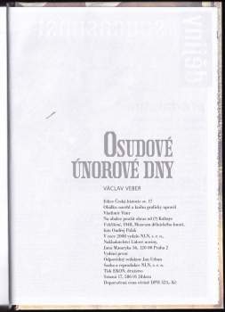 Václav Veber: Osudové únorové dny 1948