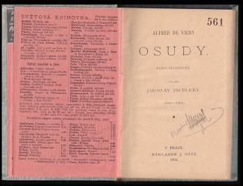 Alfred de Vigny: Osudy