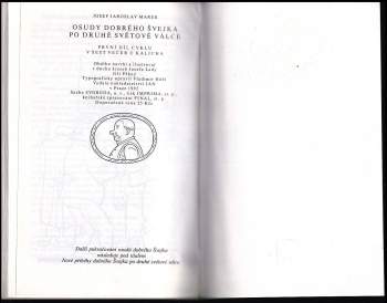 Josef Jaroslav Marek: Osudy dobrého Švejka po druhé světové válce