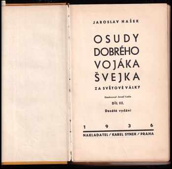 Jaroslav Hašek: Osudy dobrého vojáka Švejka za světové války [Díl III, Slavný výprask]. - OBÁLKA JOHN HEARTFIELD