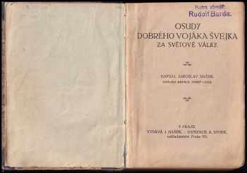 Jaroslav Hašek: Osudy dobrého vojáka Švejka za světové války
