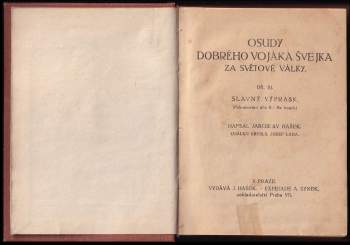 Jaroslav Hašek: Osudy dobrého vojáka Švejka za světové války