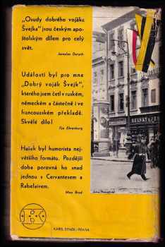 Jaroslav Hašek: Osudy dobrého vojáka Švejka za světové války [První díl, V zázemí]. - OBÁLKA JOHN HEARTFIELD