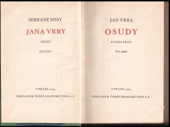 Jan Vrba: Osudy