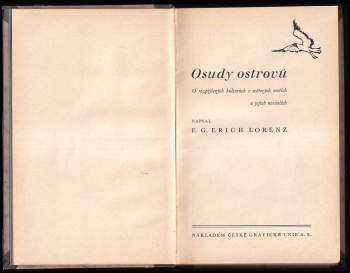 Ernst Georg Erich Lorenz: Osudy ostrovů