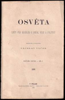 Václav Vlček: Osvěta. Ročník 28