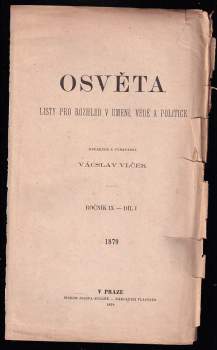 Václav Vlček: Osvěta - ročník IX.