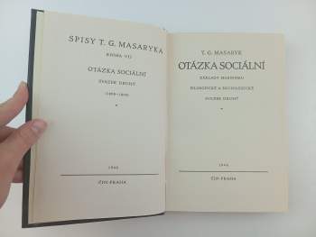 Tomáš Garrigue Masaryk: Otázka sociální