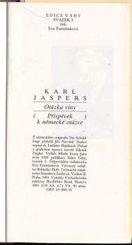 Karl Jaspers: Otázka viny