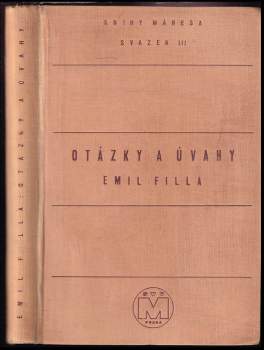 Emil Filla: Otázky a úvahy