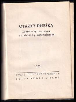 Dominik Pecka: Otázky dneška