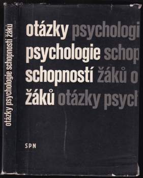 Otázky psychologie schopností žáků