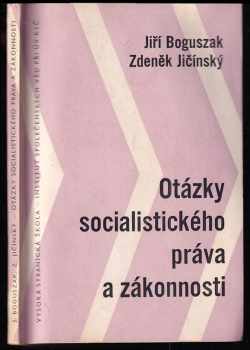 Otázky socialistického práva a zákonnosti