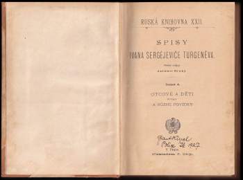 Ivan Sergejevič Turgenev: Otcové a děti