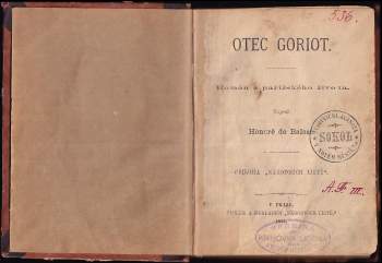 Honoré de Balzac: Otec Goriot