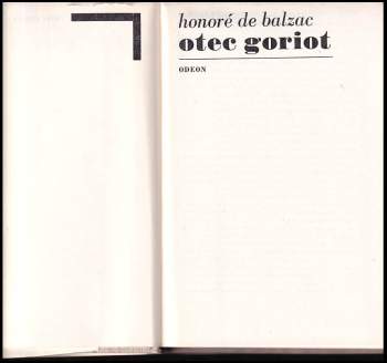 Honoré de Balzac: Otec Goriot