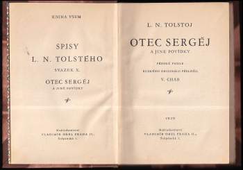Lev Nikolajevič Tolstoj: Otec Sergěj a jiné povídky