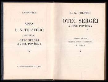 Lev Nikolajevič Tolstoj: Otec Sergěj a jiné povídky